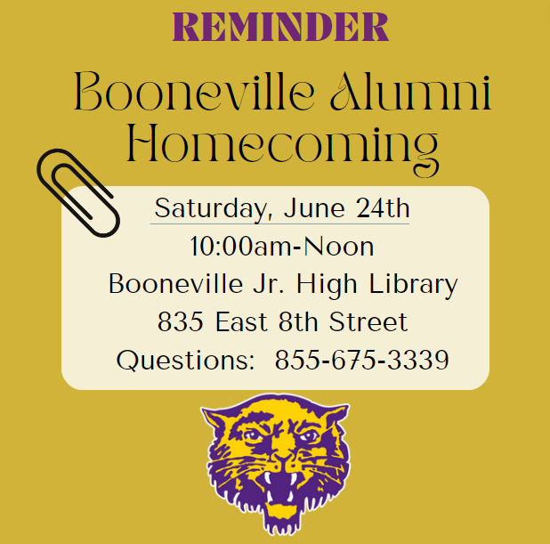 REMINDER Booneville Schools