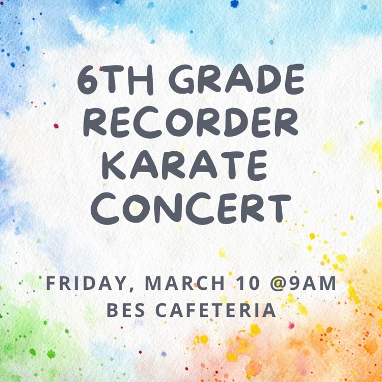 6th grade Recorder Karate
